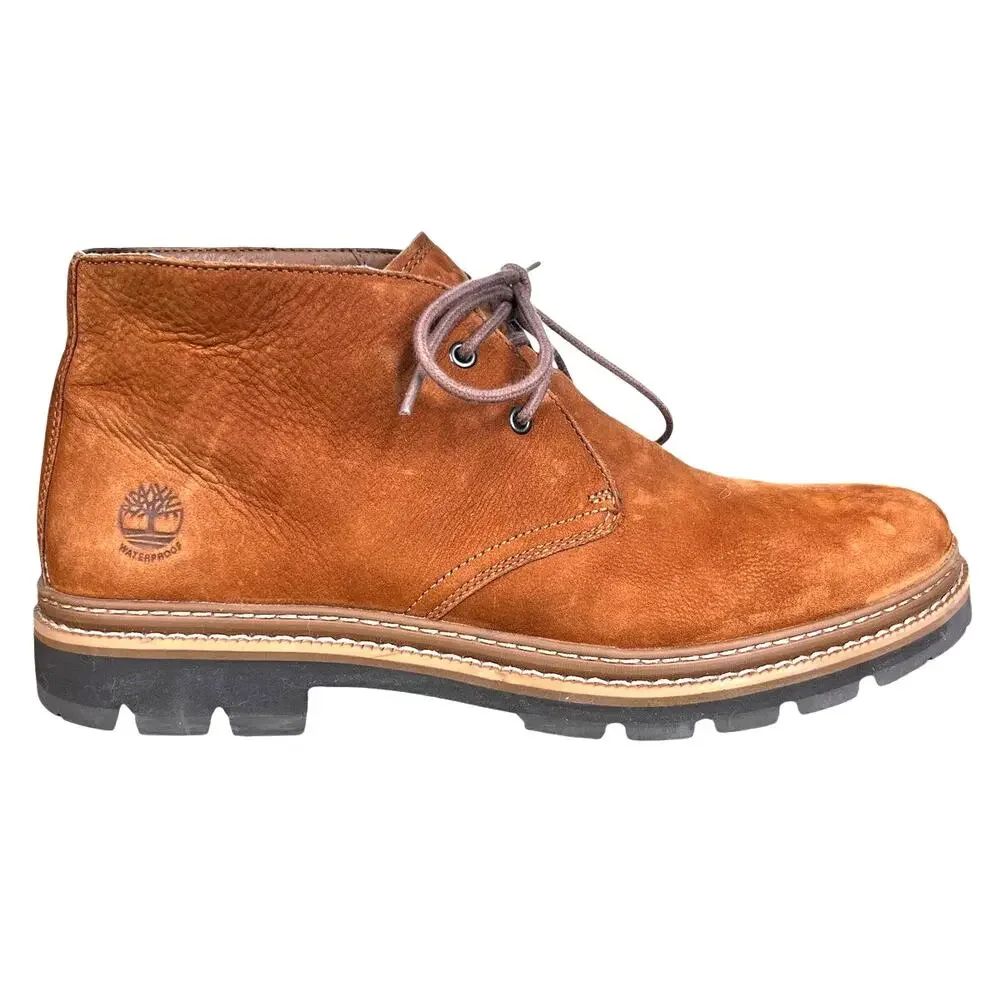 Timberland Men’s Port Union Brown Leather Chukka Boot Size US 10.5